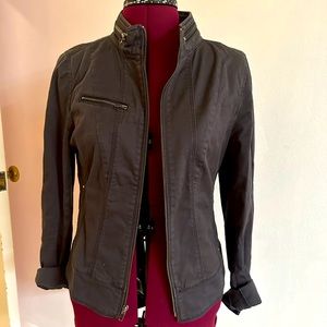 Express lightweight jacket in charcoal grey/blue. Like new!